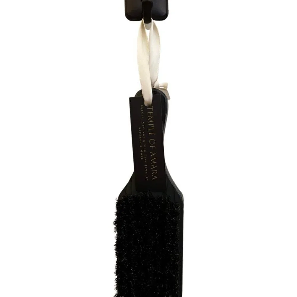 Dual Action Double Sided Clothing and Cashmere Brush 100% Premium Boar Bristles